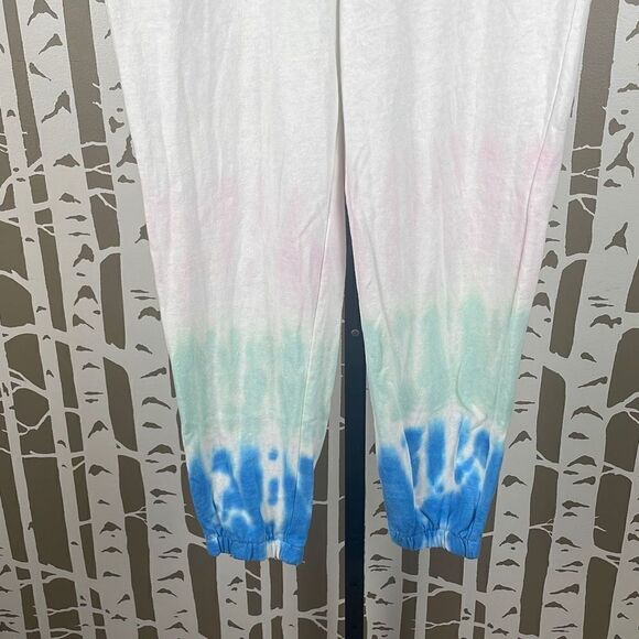 Splendid White Tie Dyed Leg Jogger Sweatpants M - Picture 8 of 15